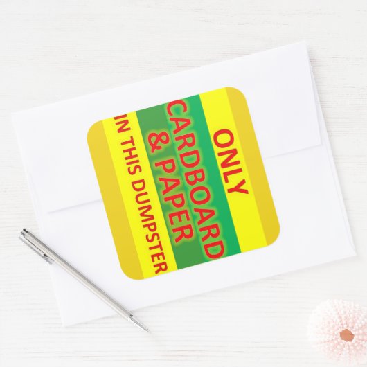 Aangepaste Logo sticker 2 (Envelop)