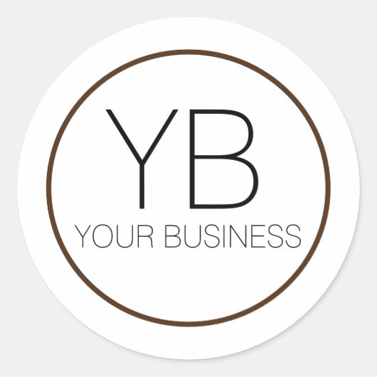 Aangepaste LOGO STICKER DESIGN SJABLOON (Voorkant)