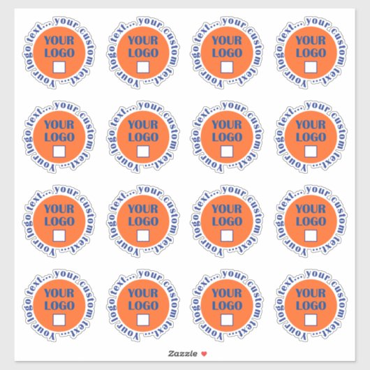 Aangepaste Logo Stickers 16 per vel (Vel)