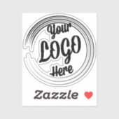 Aangepaste Logo Stickers gepersonaliseerde zakelij (Vel)