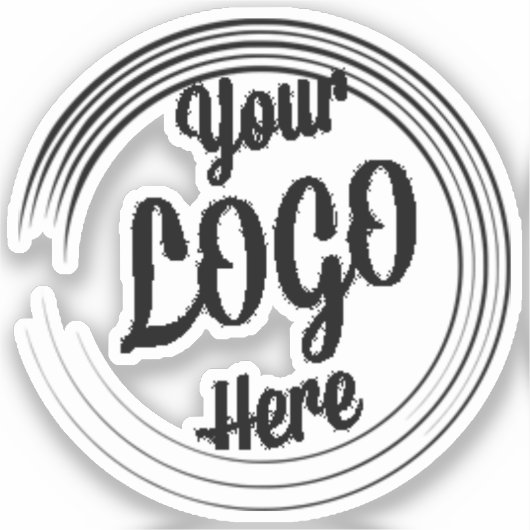 Aangepaste Logo Stickers gepersonaliseerde zakelij (Voorkant)