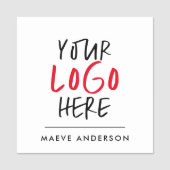 Aangepaste Logo-Stickers | Zakelijke branding Naamplaatje (Voorkant)