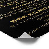 Aangepaste Logo, stijlvolle juridische services om Poster (Hoek)