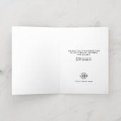 Aangepaste Logo Stijlvolle Modern Business Happy B Folie Wenskaart (Binnenlaag)