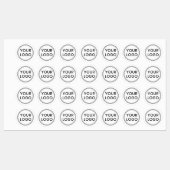 Aangepaste logo stof kleding labels (Vel)