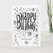 Aangepaste Logo - Stoodle Business Happy Birthday Kaart (Voorkant)