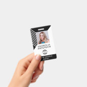 Aangepaste Logo streepjescode foto foto foto van w Badge (Handheld)