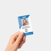 Aangepaste Logo streepjescode foto foto foto van w Badge (Handheld)