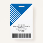 Aangepaste Logo streepjescode foto foto foto van w Badge (Achterkant)