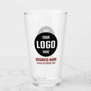 Aangepaste Logo & tekst 16oz gepersonaliseerd bier Glas