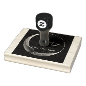 Aangepaste logo tekst afbeelding houten kunst rubb rubberstempel (Stempel)