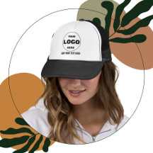 Aangepaste Logo & Tekst Baseball Trucker Hat