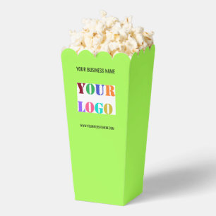Aangepaste logo tekst bedrukte popcorn dozen bedankdoosjes