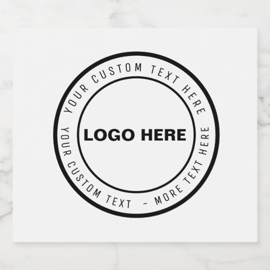 Aangepaste Logo & Tekst Bierglas | Gepersonaliseer Bier Etiket (Enkel label)