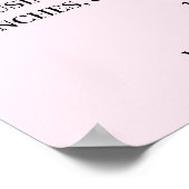 Aangepaste logo-tekst branding Blush Roze Esthetie Poster (Hoek)