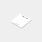 Aangepaste Logo tekst Business Post-it® notes voor (Schuin)