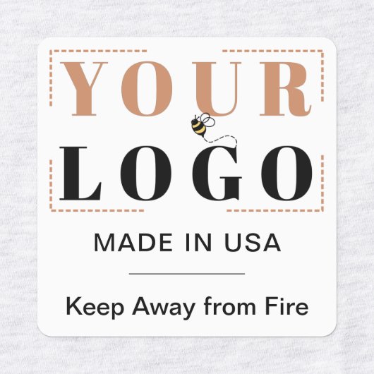 Aangepaste Logo tekst en landelijke kleding Labels (Design 1)