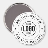 🧲 Aangepaste Logo & Tekst | Gepersonaliseerde bra Magneet (Voorkant / Achterkant)