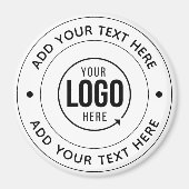 🧲 Aangepaste Logo & Tekst | Gepersonaliseerde bra Magneet (Voorkant)