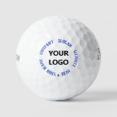 Aangepaste Logo tekst gepersonaliseerde stempels g Golfballen (Voorkant)
