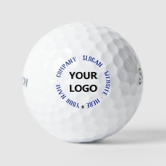 Aangepaste Logo tekst gepersonaliseerde stempels g Golfballen (Voorkant)