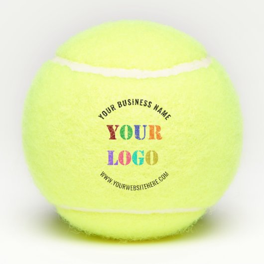 Aangepaste Logo tekst gepersonaliseerde tennisball Tennisballen (Achterkant)