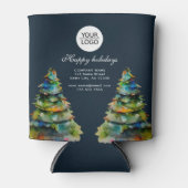 Aangepaste Logo tekst kerstboompromotie toevoegen Blikjeskoeler (Voorkant)