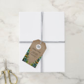 Aangepaste Logo tekst kerstboompromotie toevoegen Cadeaulabel (Met Touw)