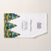 Aangepaste Logo tekst kerstboompromotie toevoegen Handdoek (Handdoek)