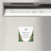 Aangepaste Logo tekst kerstboompromotie toevoegen Magneet (Insitu (Vaatwasser))