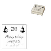 Aangepaste Logo tekst kerstboompromotie toevoegen Rubberstempel (Gestempeld)