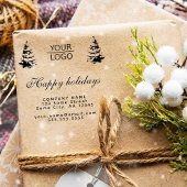 Aangepaste Logo tekst kerstboompromotie toevoegen Rubberstempel