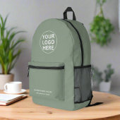 Aangepaste Logo & Tekst L Branded Company Sage Gre Bedrukte Rugzak