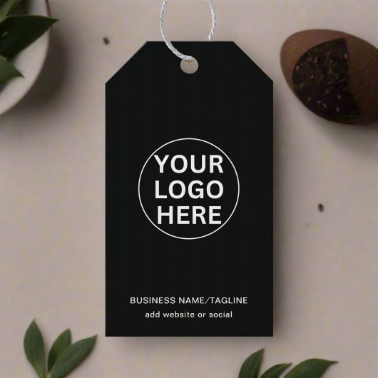 Aangepaste Logo & Tekst l Professioneel Zakelijk Z Cadeaulabel