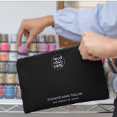 Aangepaste Logo & tekst l Promotionele zaken Zwart Etui