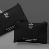 Aangepaste Logo & tekst l Promotionele zaken Zwart Etui