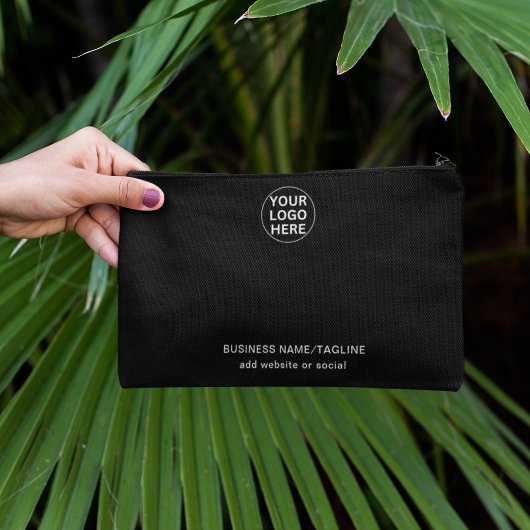 Aangepaste Logo & tekst l Promotionele zaken Zwart Etui