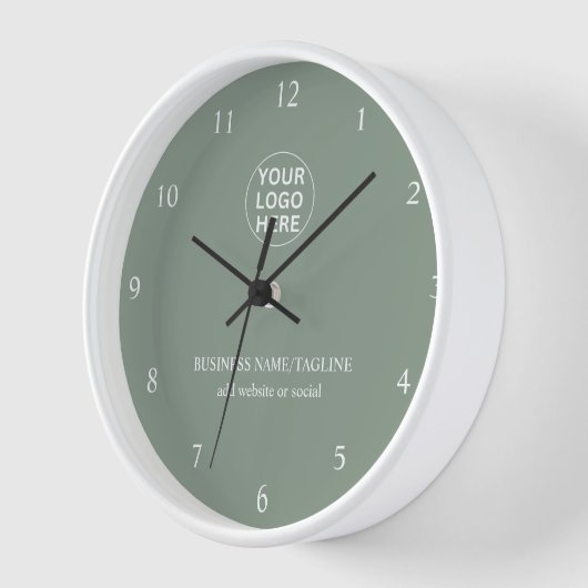 Aangepaste Logo & Tekst L Sage Groen Merk Bedrijf (Hoek)