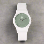 Aangepaste Logo & Tekst L Sage Groen Merk Bedrijf Horloge<br><div class="desc">Introductie van onze aangepaste salie groen merk business watch,  met uw logo en aangepaste tekst. Dit stijlvolle uurwerk is perfect voor het promoten van uw merk met elegantie en functionaliteit,  waardoor het een ideaal relatiegeschenk of promotioneel item is.</div>