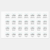 Aangepaste Logo Tekst & Land Vierkante Kleding Kle Labels (Vel)