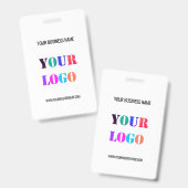 Aangepaste logo tekst naam bedrijf badge (Voor- en achterkant)