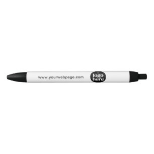 Aangepaste logo-tekst Promotioneel Zwarte Inkt Pen