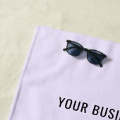 Aangepaste Logo Tekst Promotionele Business Beach Strandlaken (In situ)