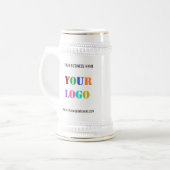 Aangepaste Logo Tekst Promotionele Business Beer S Bierpul (Voorkant links)