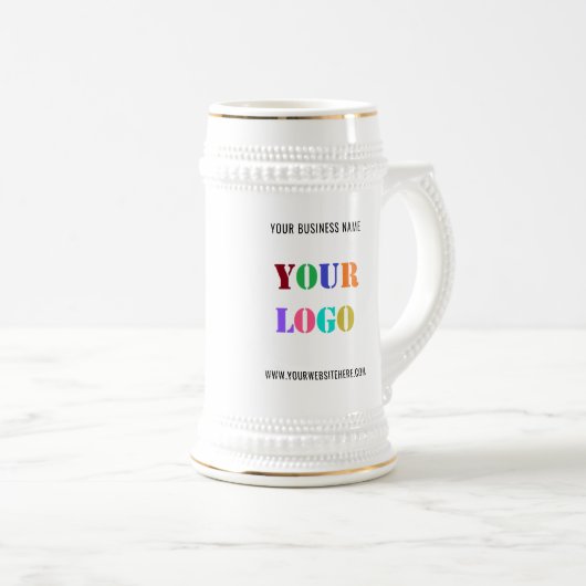 Aangepaste Logo Tekst Promotionele Business Beer S Bierpul (Voorkant rechts)