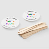 Aangepaste Logo Tekst Promotionele Business Hand F Handwaaier (Niet-gemonteerd)