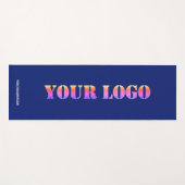 Aangepaste Logo Tekst Promotionele Gepersonaliseer Yogamat (Voorkant (horizontaal))