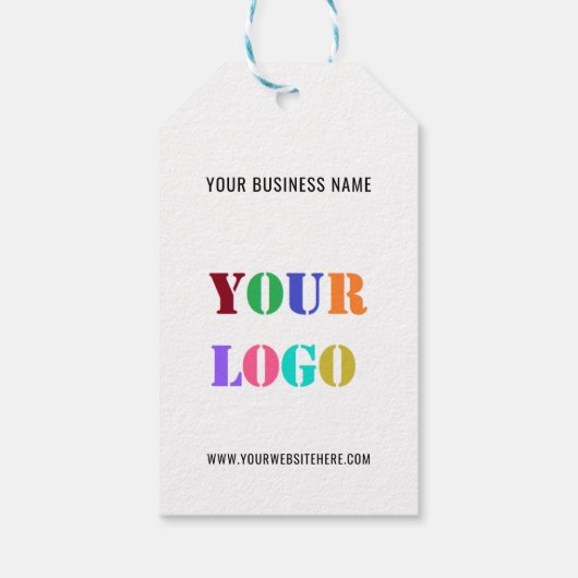 Aangepaste Logo Tekst Promotionele Zakelijke Gift  Cadeaulabel (Achterkant)