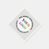 Aangepaste Logo Tekst Promotionele Zakelijke serve Servet (Hoek)