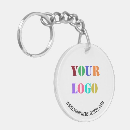 Aangepaste Logo Tekst Promotionele Zakelijke Sleut Sleutelhanger (Voorkant Links)